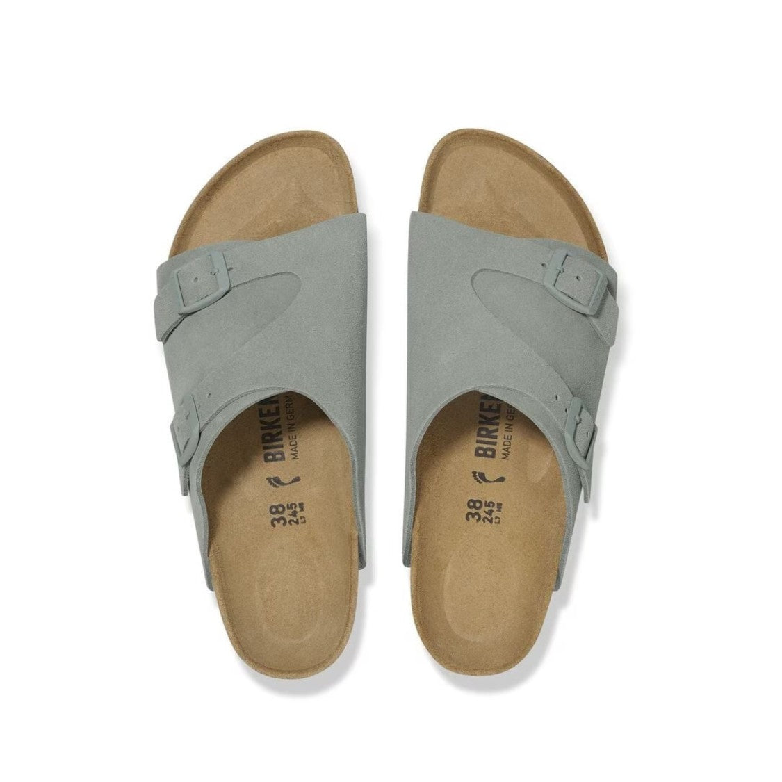 Birkenstock Aqua Green Suede Sandal