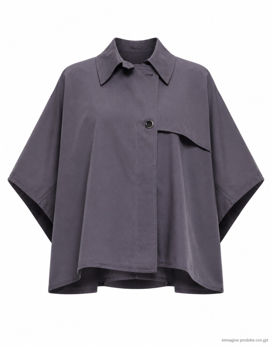Nine In The Morning Kette Peonia Short Cotton Trench Jacket