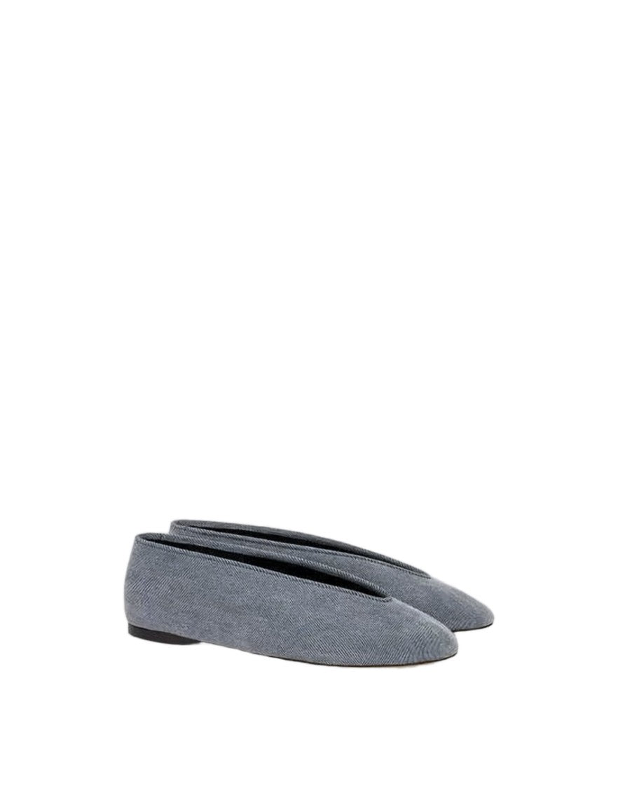Moschino Textured Fabric Slip-On Mules