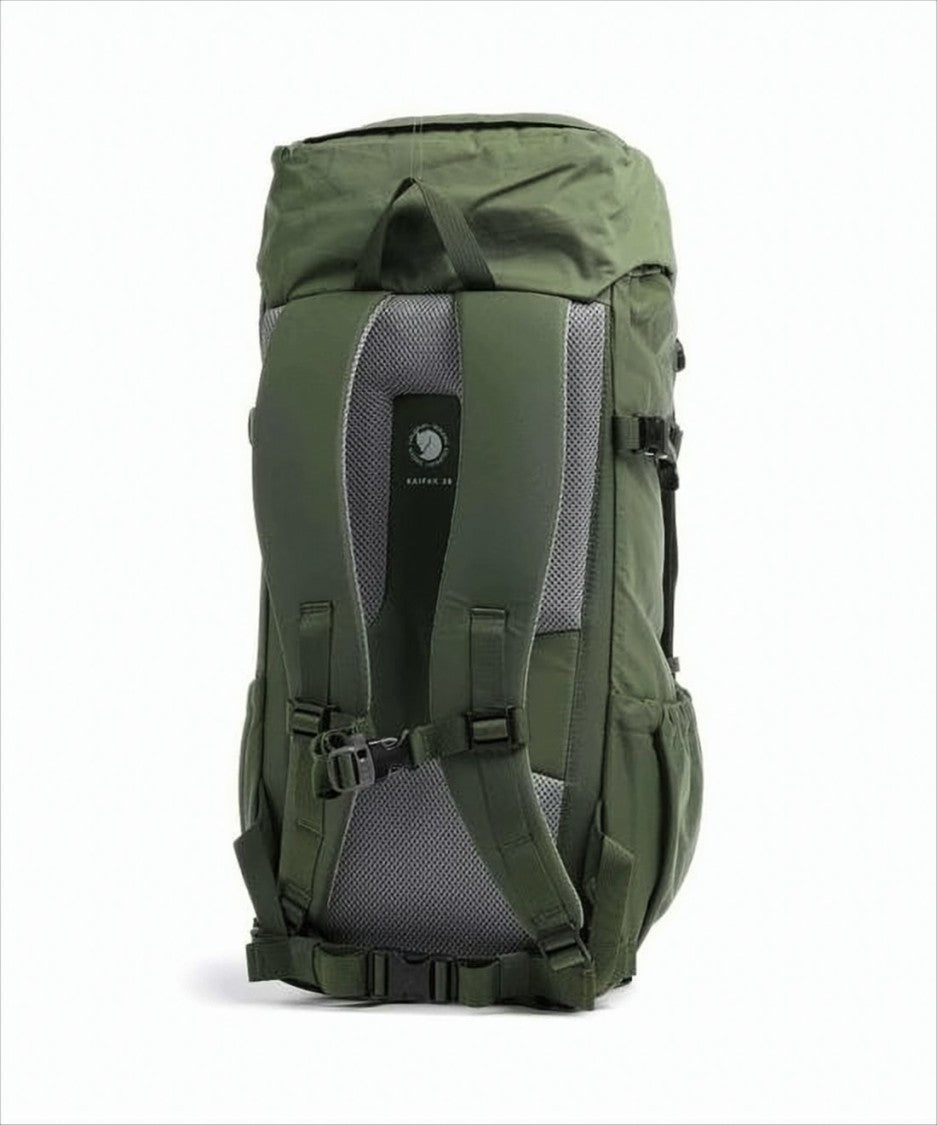 Fjallraven Kanken Durable Green Backpack With Structured Top Flap And Buckle Closures