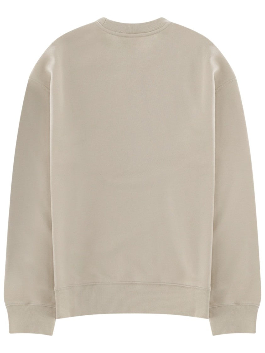 Maison Kitsuné Neutrals Left Chest Embroidered Sweatshirt