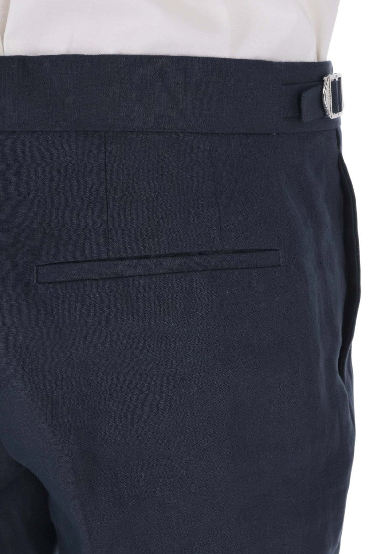 Orlebar Brown Griffon Lightweight Linen Straight-Leg Pants