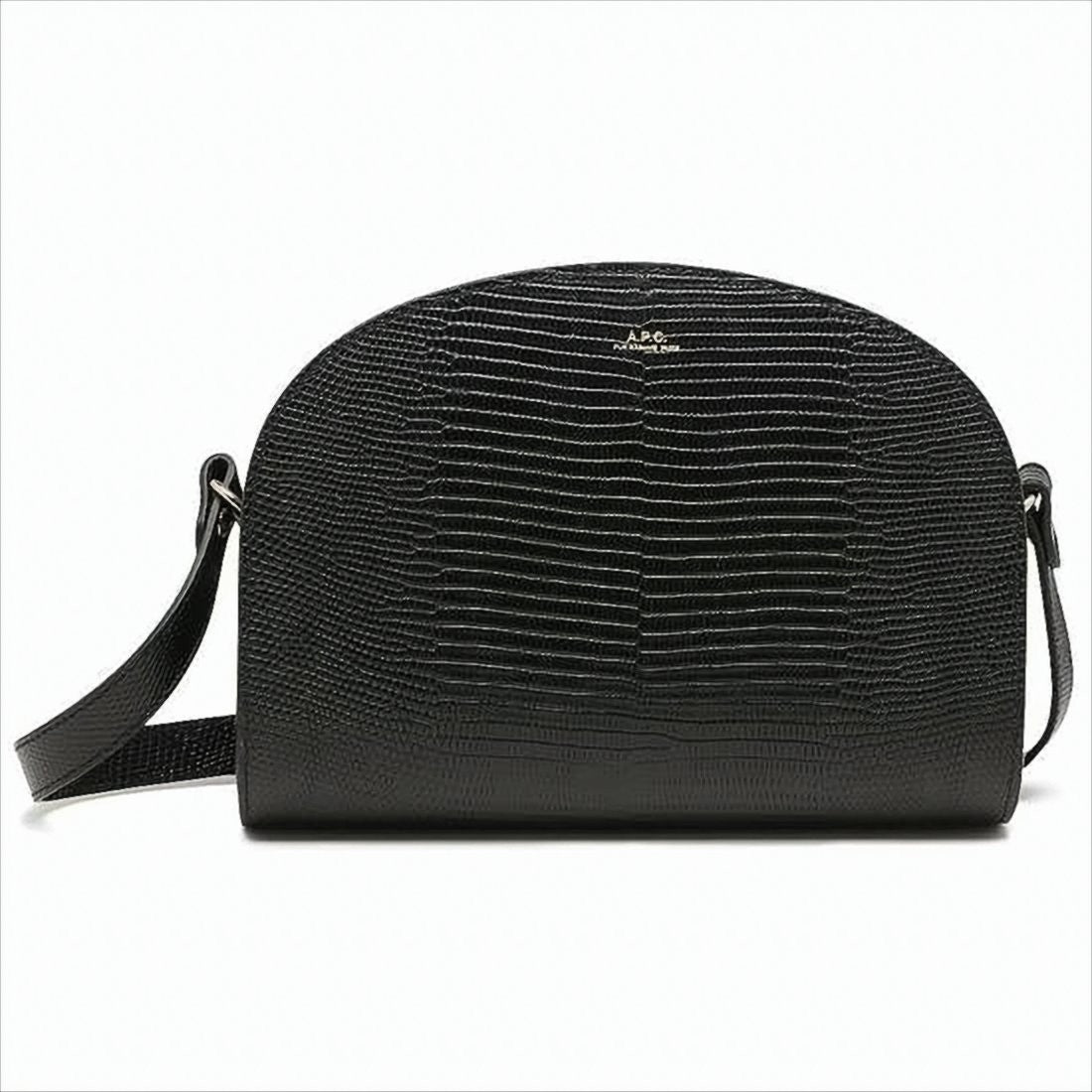 A.P.C. Textured Leather Shoulder Bag