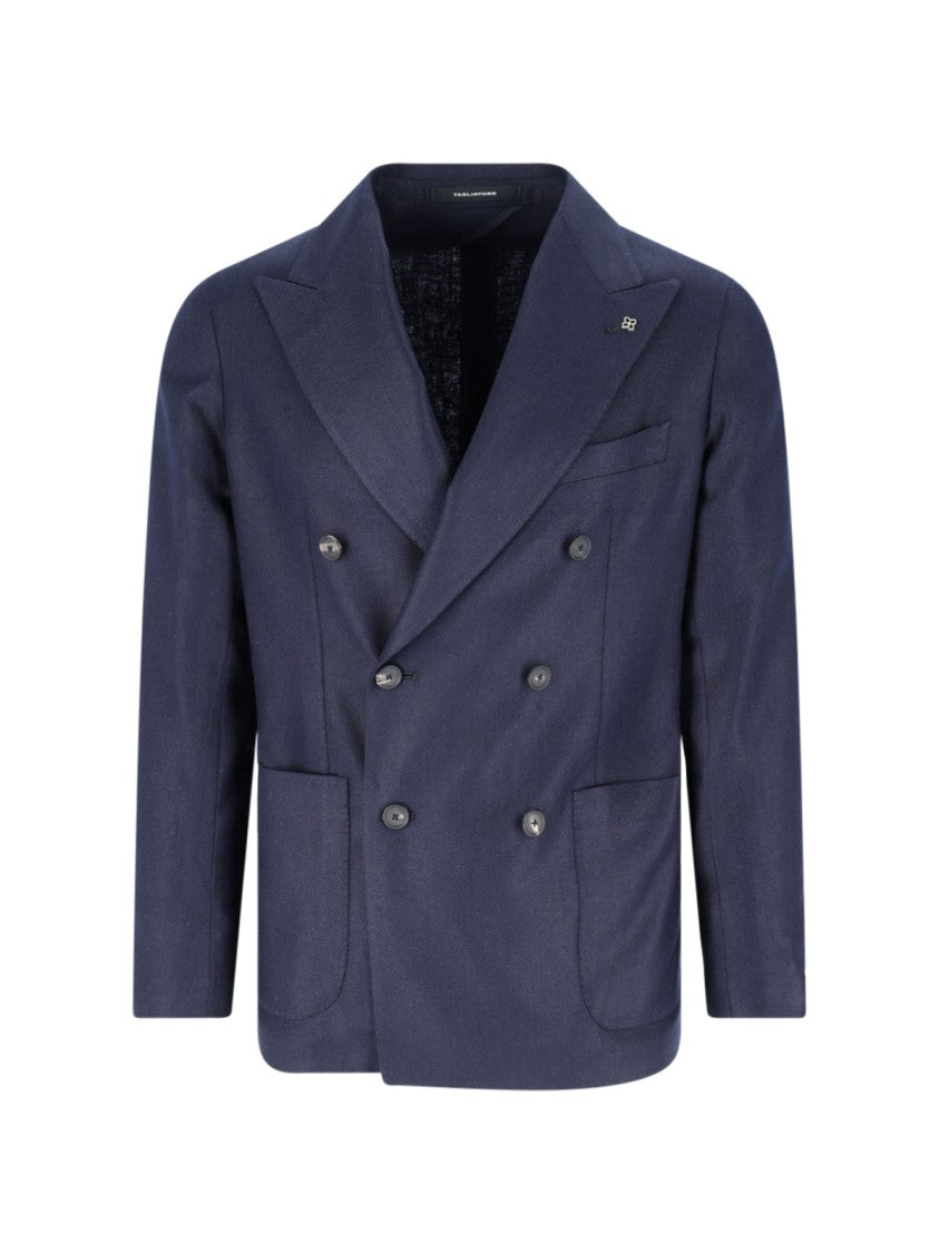 Tagliatore Double-Breasted Blazer – Navy