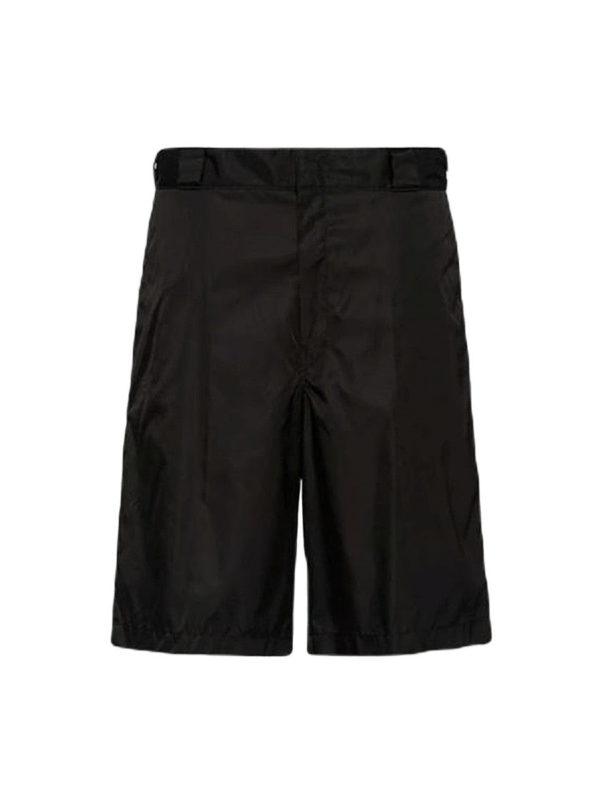 Prada Black Tailored Polyamide Shorts