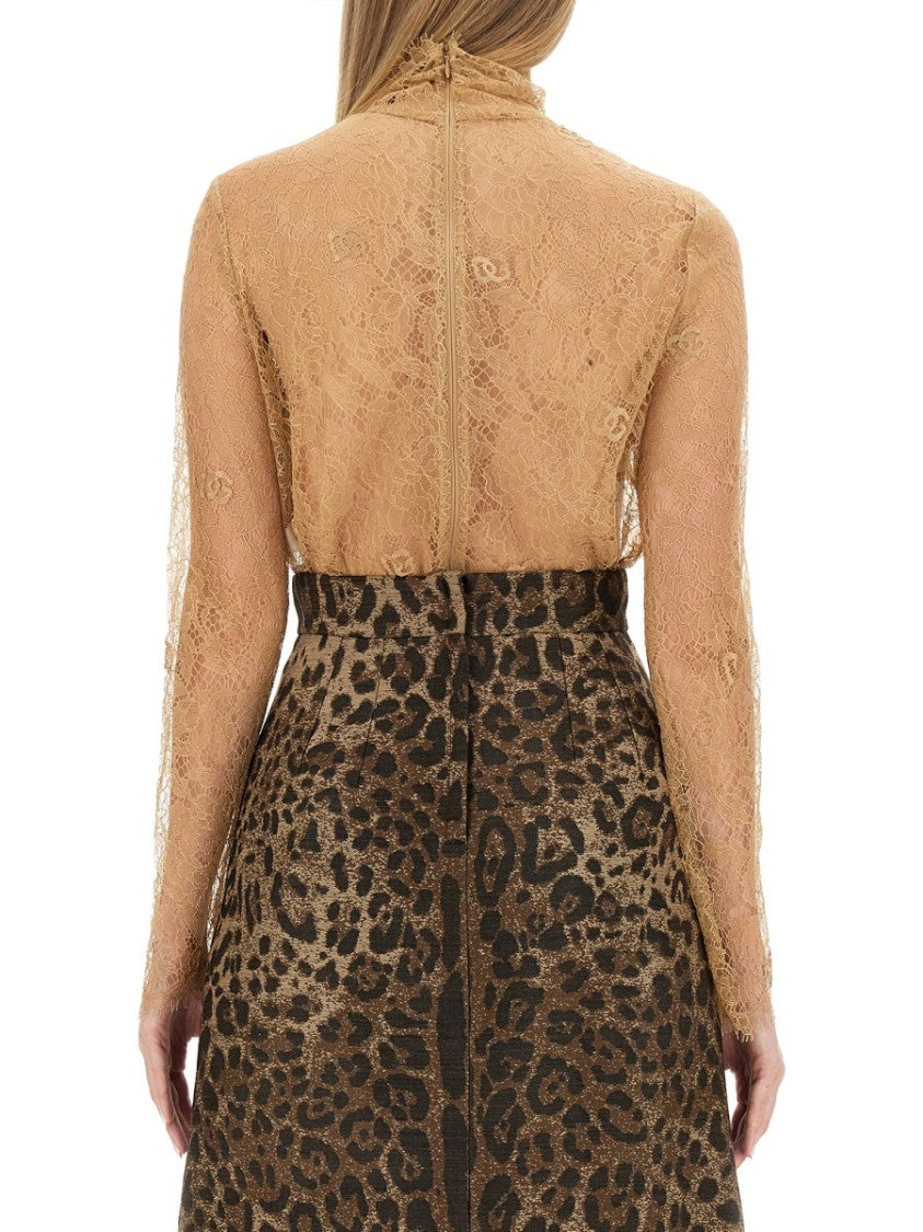 Dolce & Gabbana High Neck Blouse