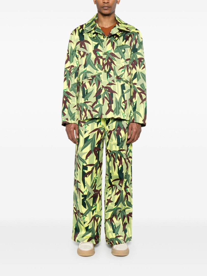 Kenzo Avocado Green Rear Logo Patch Jacket