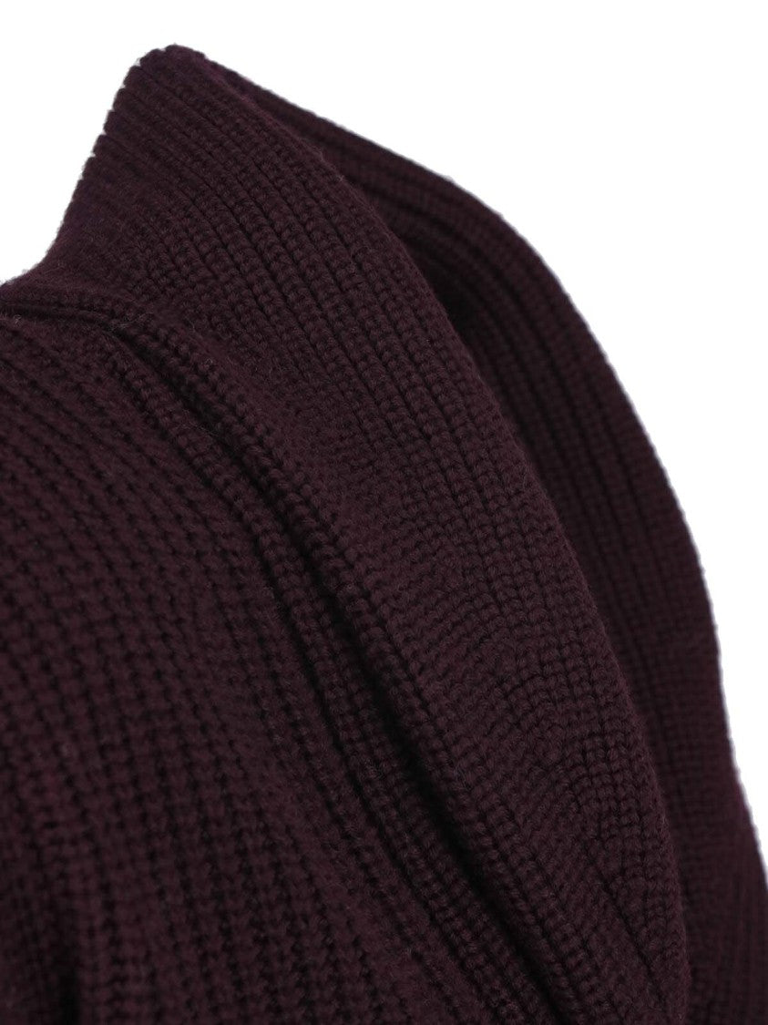Drumohr Ribbed Knit Cardigan With Shawl Collar