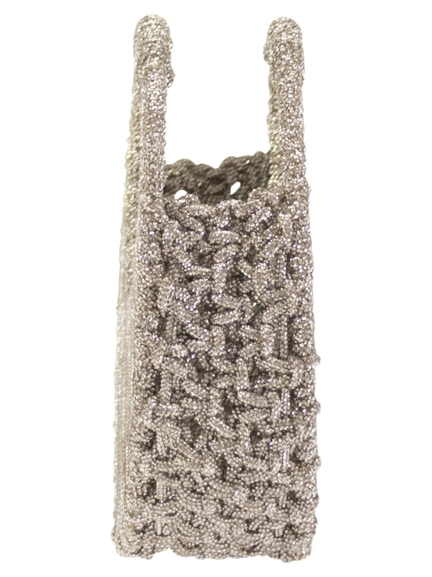 Hibourama Jaya - Jewellery Bag Studded With Crystals