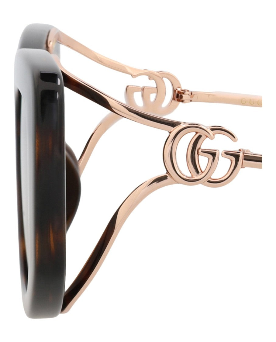 Gucci Square-Frame Injection Sunglasses