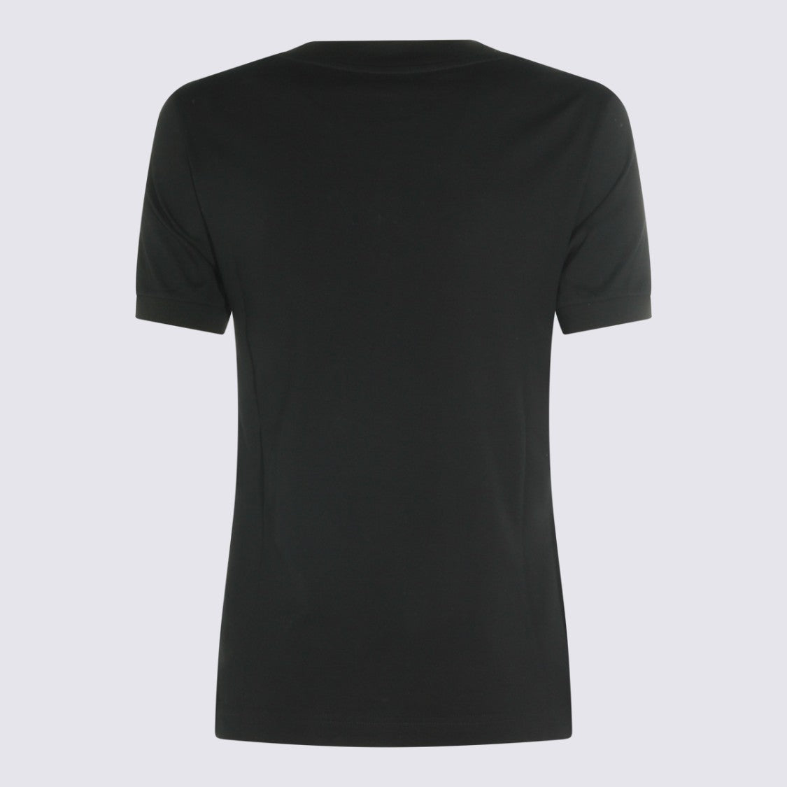 Dolce & Gabbana Black Short-Sleeve T-Shirt With Dg Logo Embellishment