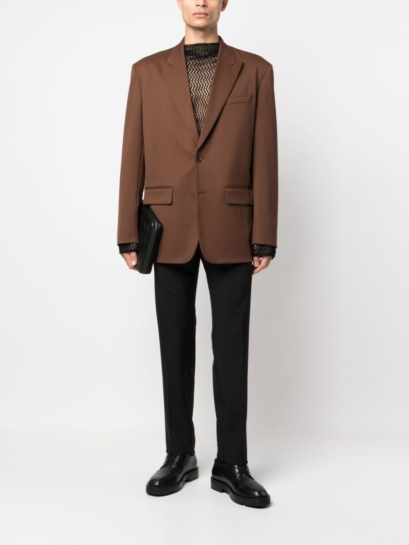 Valentino Garavani Slim-Cut Tailored Trousers In Virgin Wool