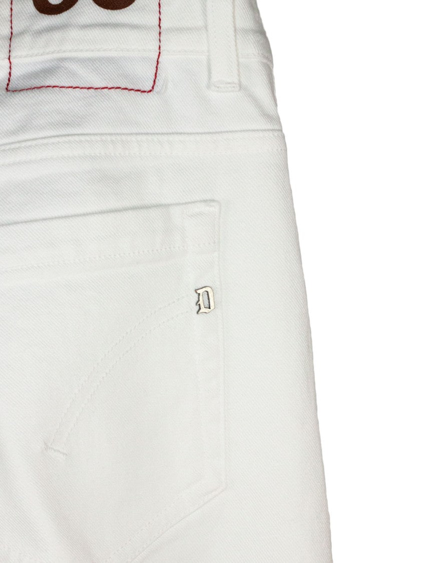 Dondup Milk White George Cotton Trousers