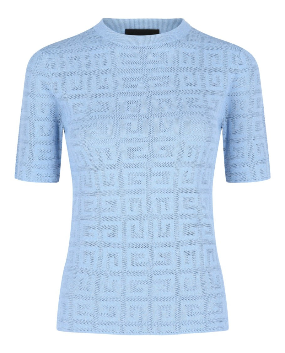 Givenchy 4G Monogram Short-Sleeve Knit Top