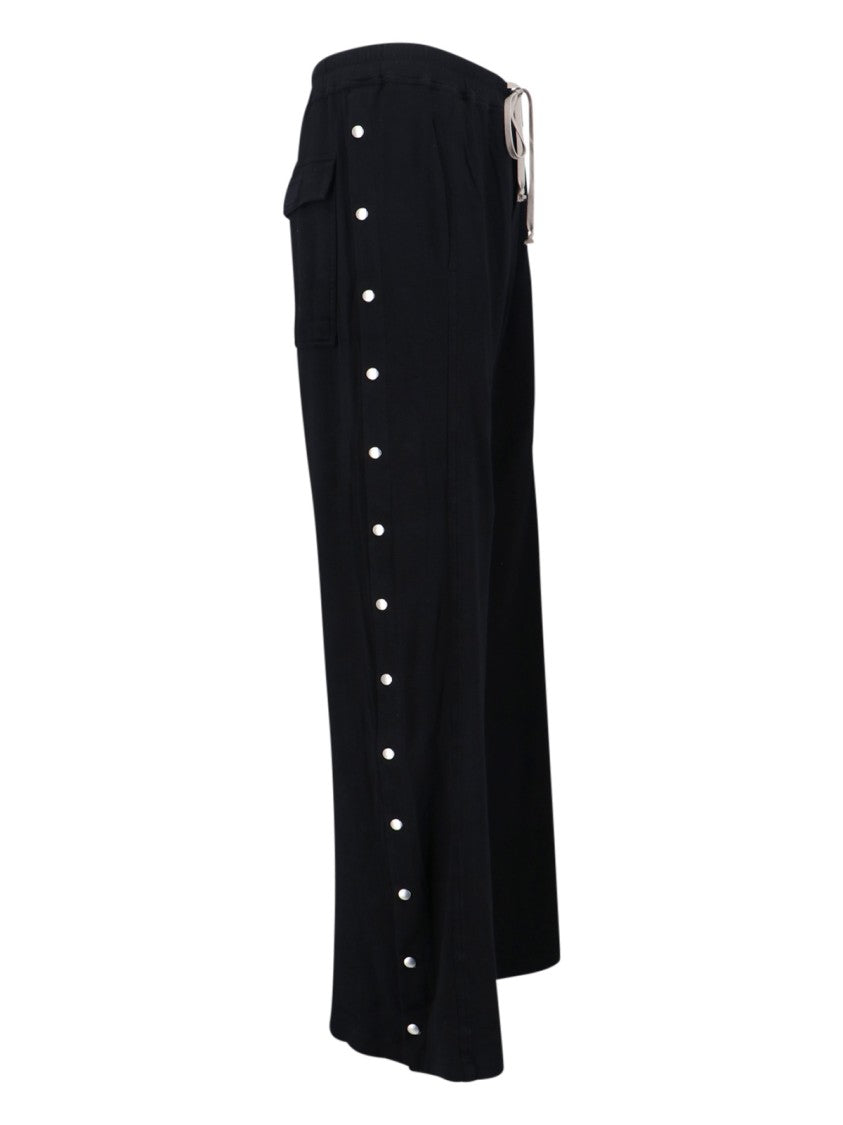 Drkshdw By Rick Owens Straight-Leg Black Trousers With Minimalist Design