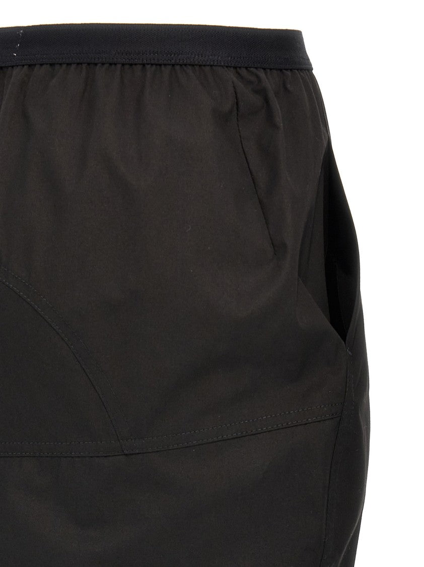 Rick Owens Soft Cotton Long Skirt With Back Split