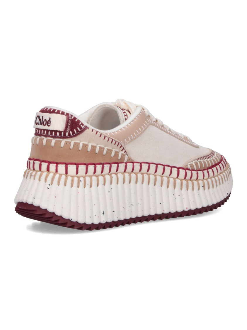 Chloé “Nama” Sneakers – Cream Multicolor