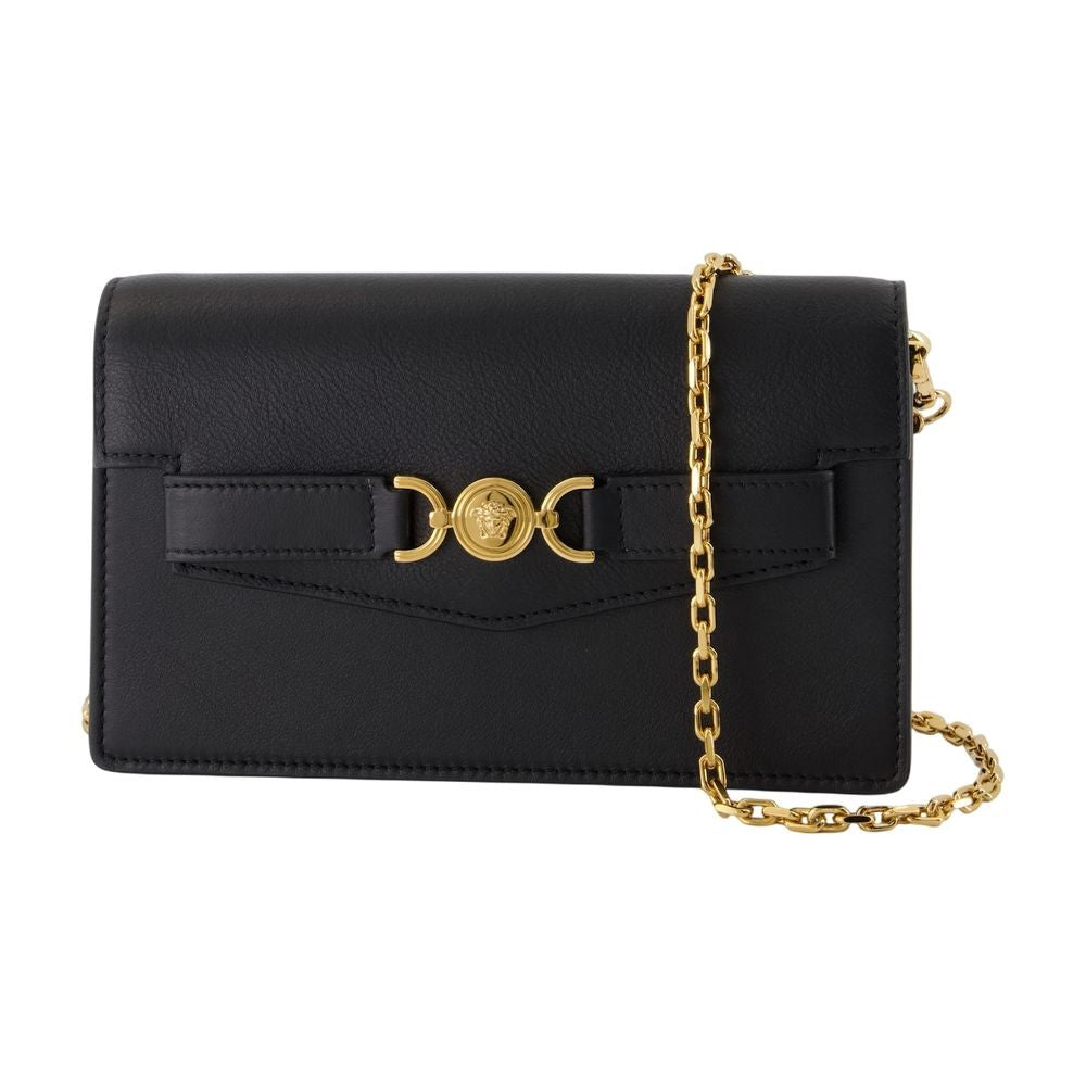 Versace Wallet On Chain - Leather - Black