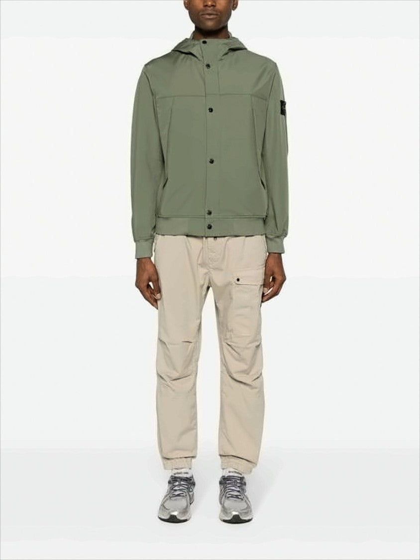 Stone Island Lightweight Matte Finish Hooded Jacket
