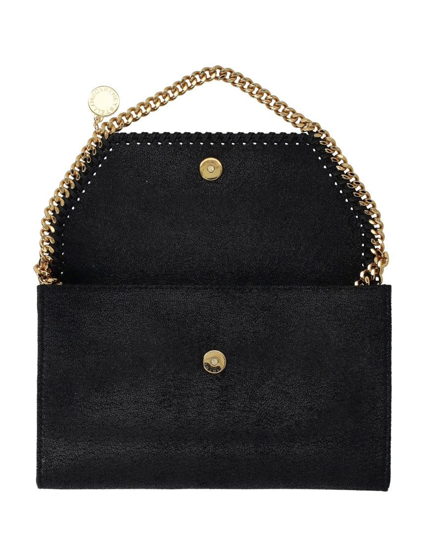 Stella Mccartney Black Falabella Wallet Chain