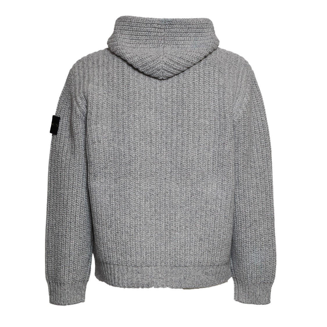 Stone Island Maglione Con Cappuccio Fisherman's Rib Rws Wool