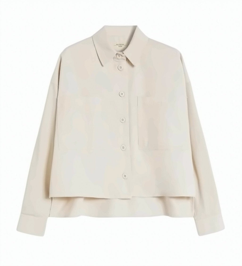 Weekend Wkdradente Cotton Drill Oversized Shirt
