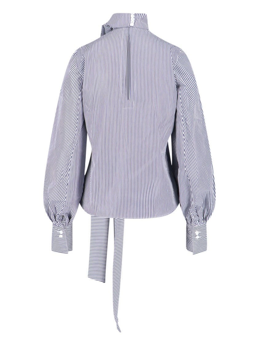 Finamore "Lindsay" Blouse – Blue/White