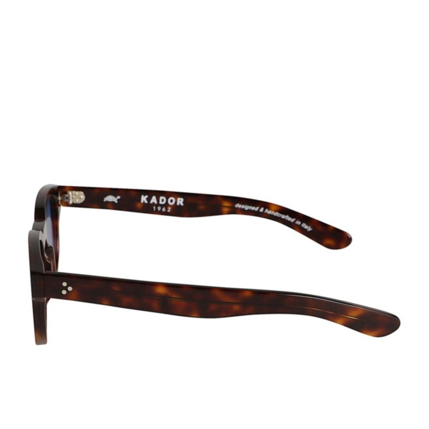 Kador Kosmo Star Round Tortoiseshell Sunglasses With Gradient Blue Lenses