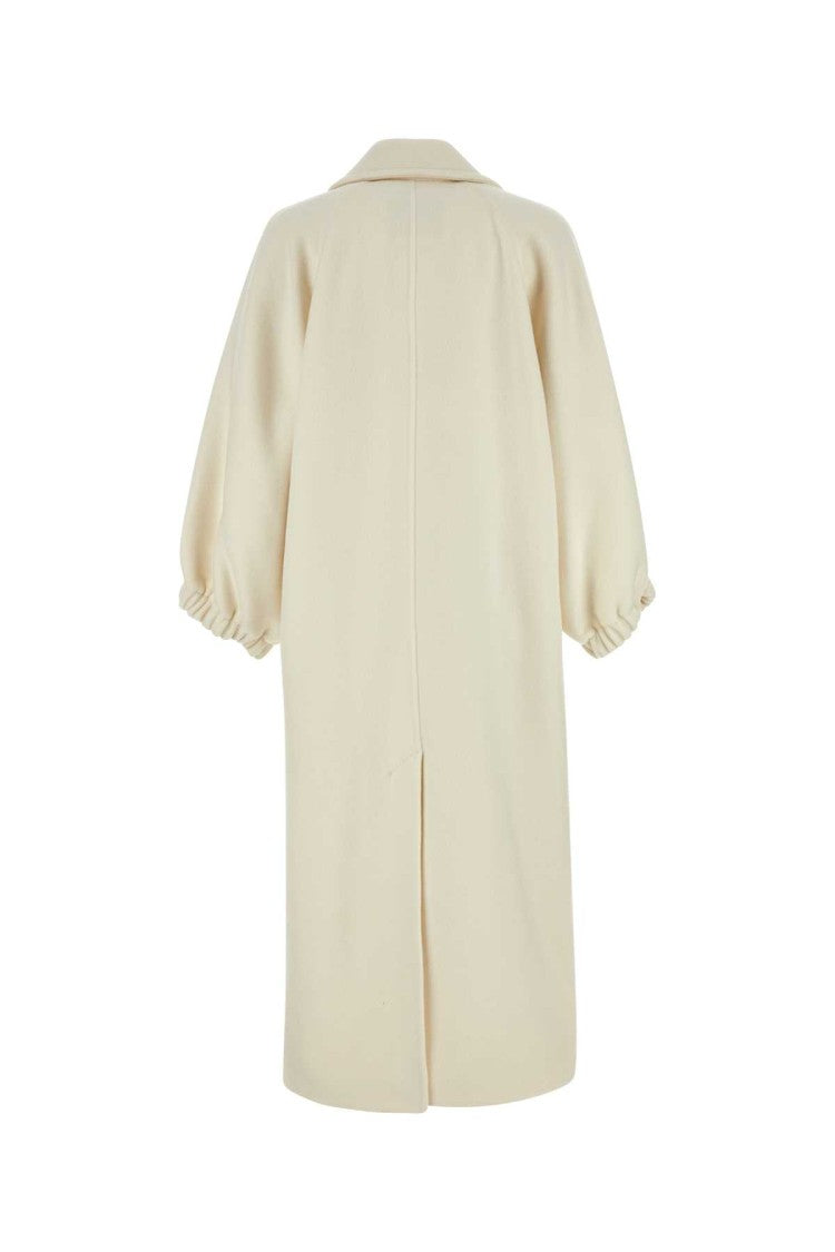 Max Mara Ivory Cashmere Zaffo Coat
