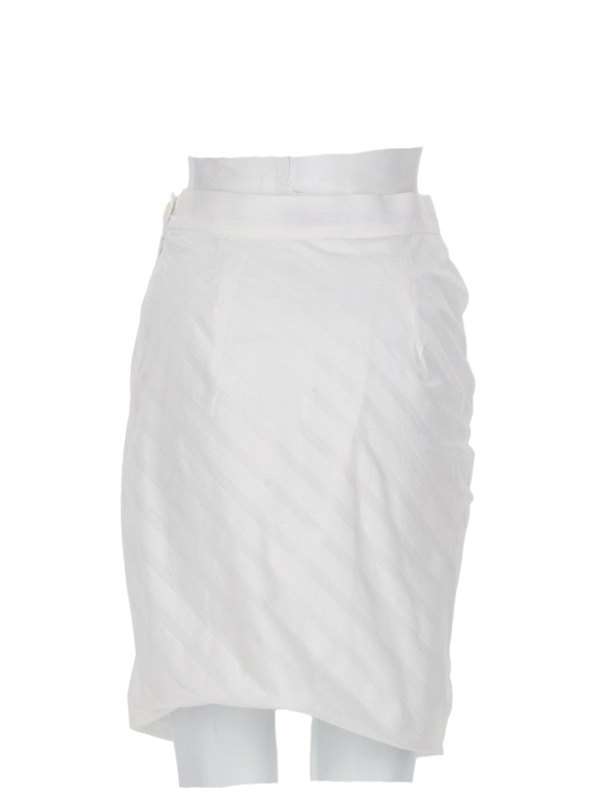 Vivienne Westwood Side Panther Cotton-Blend Ruched Mini Skirt