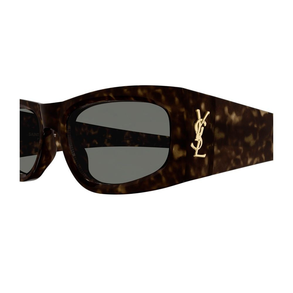 Saint Laurent Sl M140 Linea Monogram Cat-Eye Havana Acetate Sunglasses