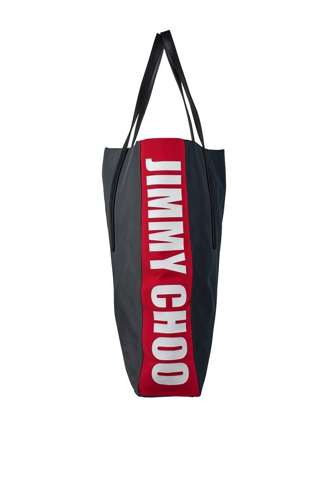 Jimmy Choo Grey Nylon Tote Bag