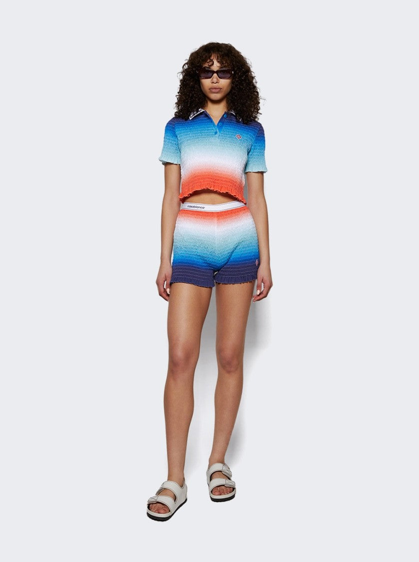 Casablanca Gradient Shirred Short Multicolor
