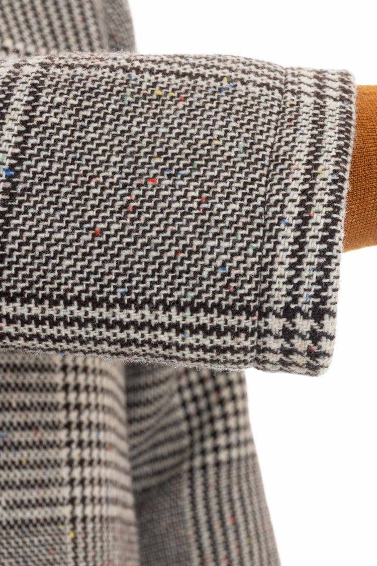 Tagliatore Salt & Pepper Prince Of Wales Coat