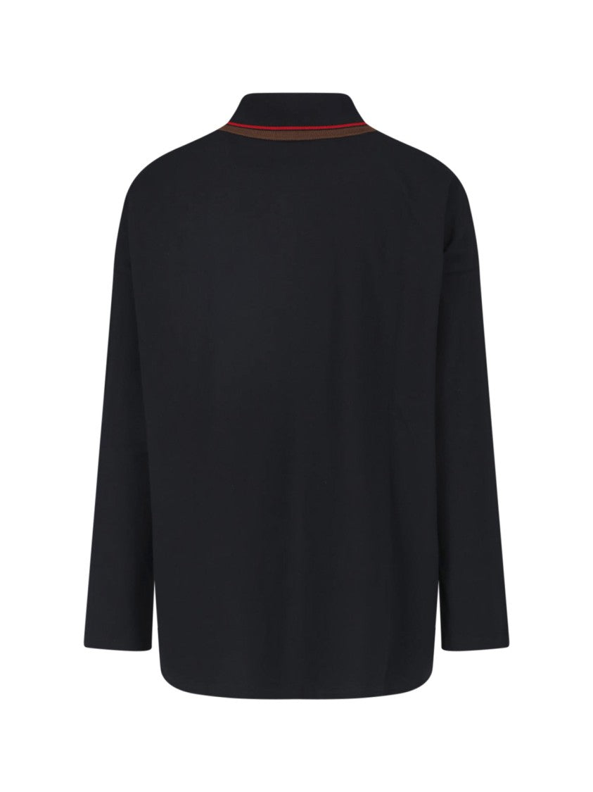 Vivienne Westwood Black Piqué Cotton Polo Shirt