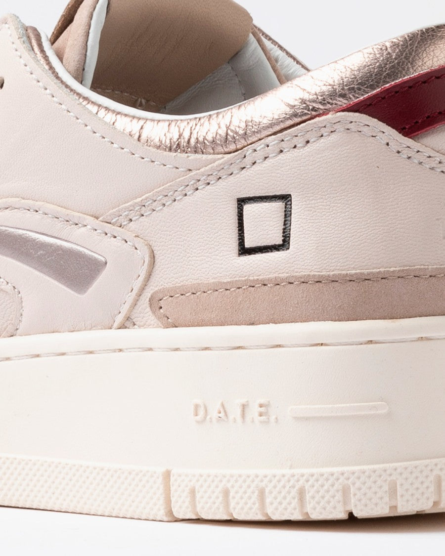 D.A.T.E Torneo Shiny Ivory Sneaker