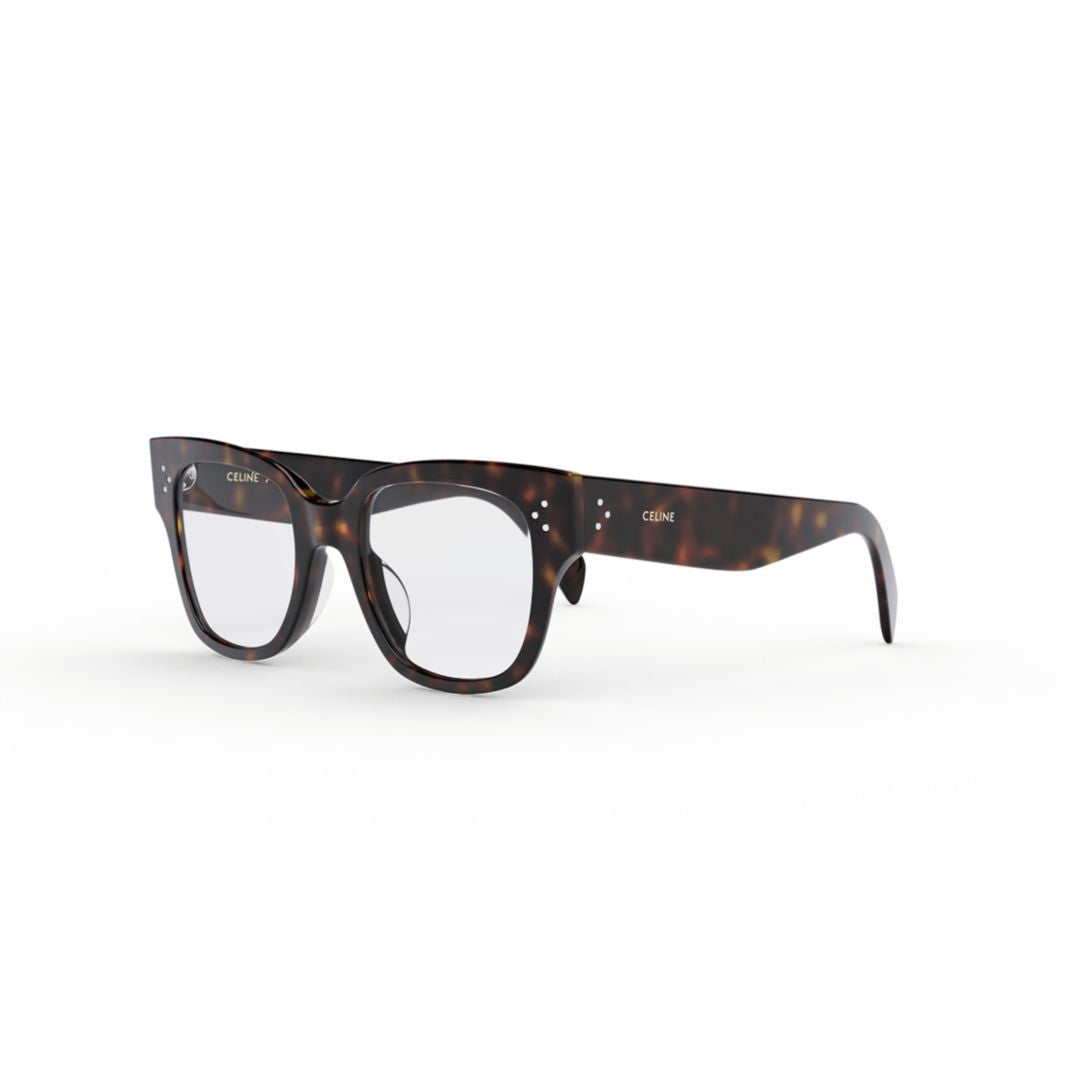 Celine Cl50110u Oversized Square Tortoiseshell Eyeglasses