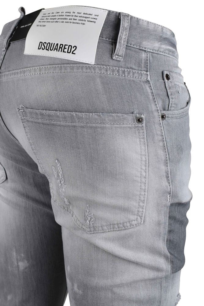 Dsquared2 Light Grey Cotton Cool Guy Jeans