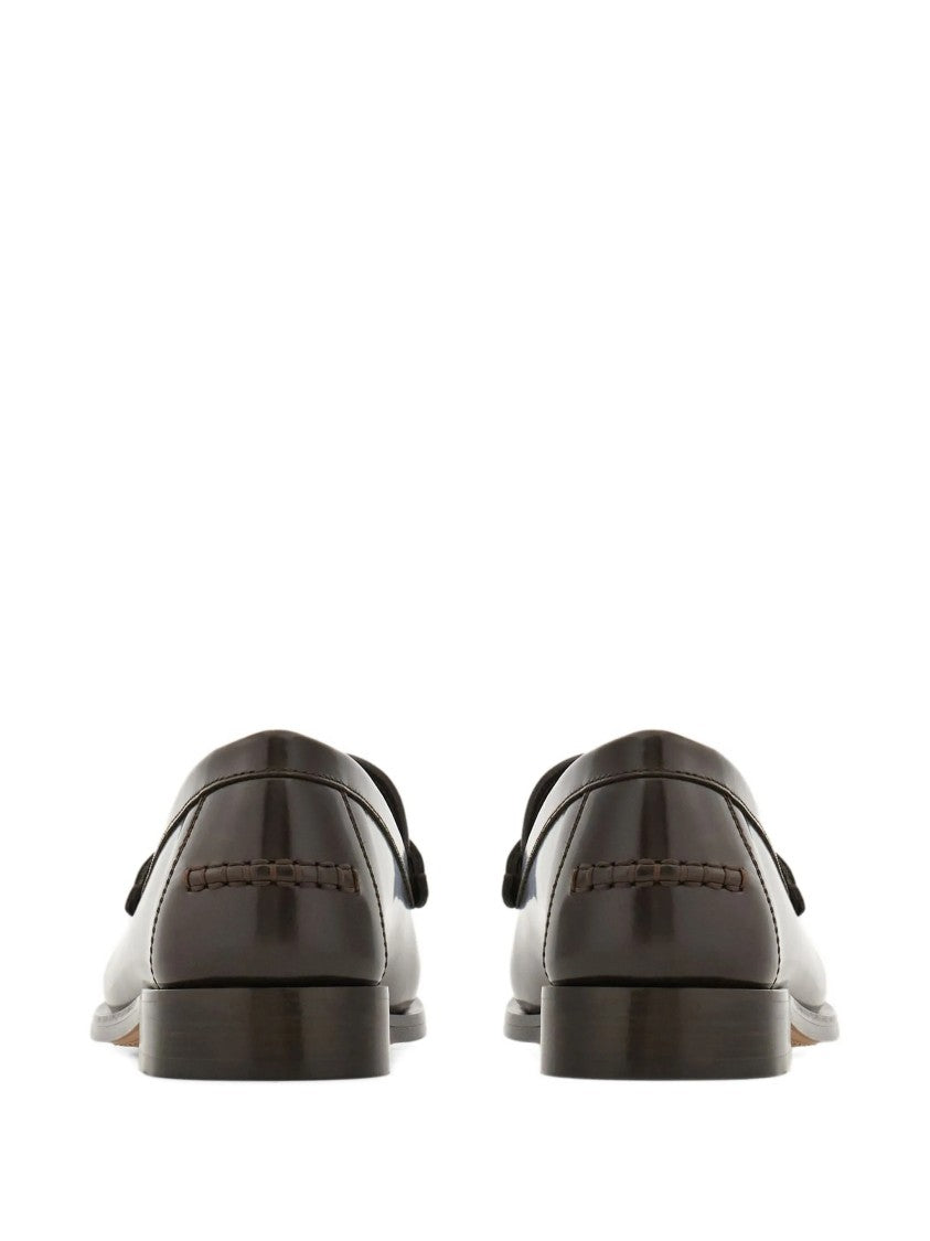 Salvatore Ferragamo Brown Maryan 2 Polished Leather Loafers