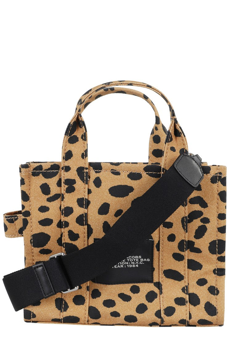 Marc Jacobs Leopard Print Canvas Tote With Embossed Logo
