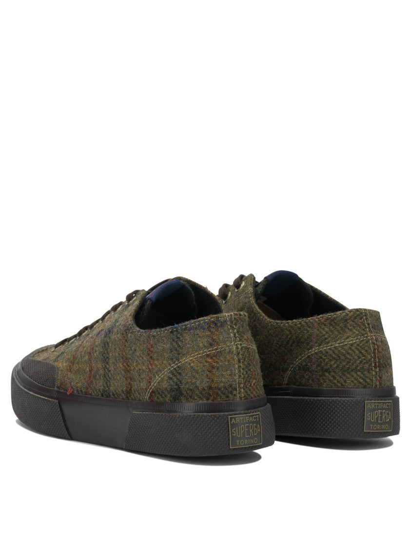 Superga Plaid Wool Sneakers