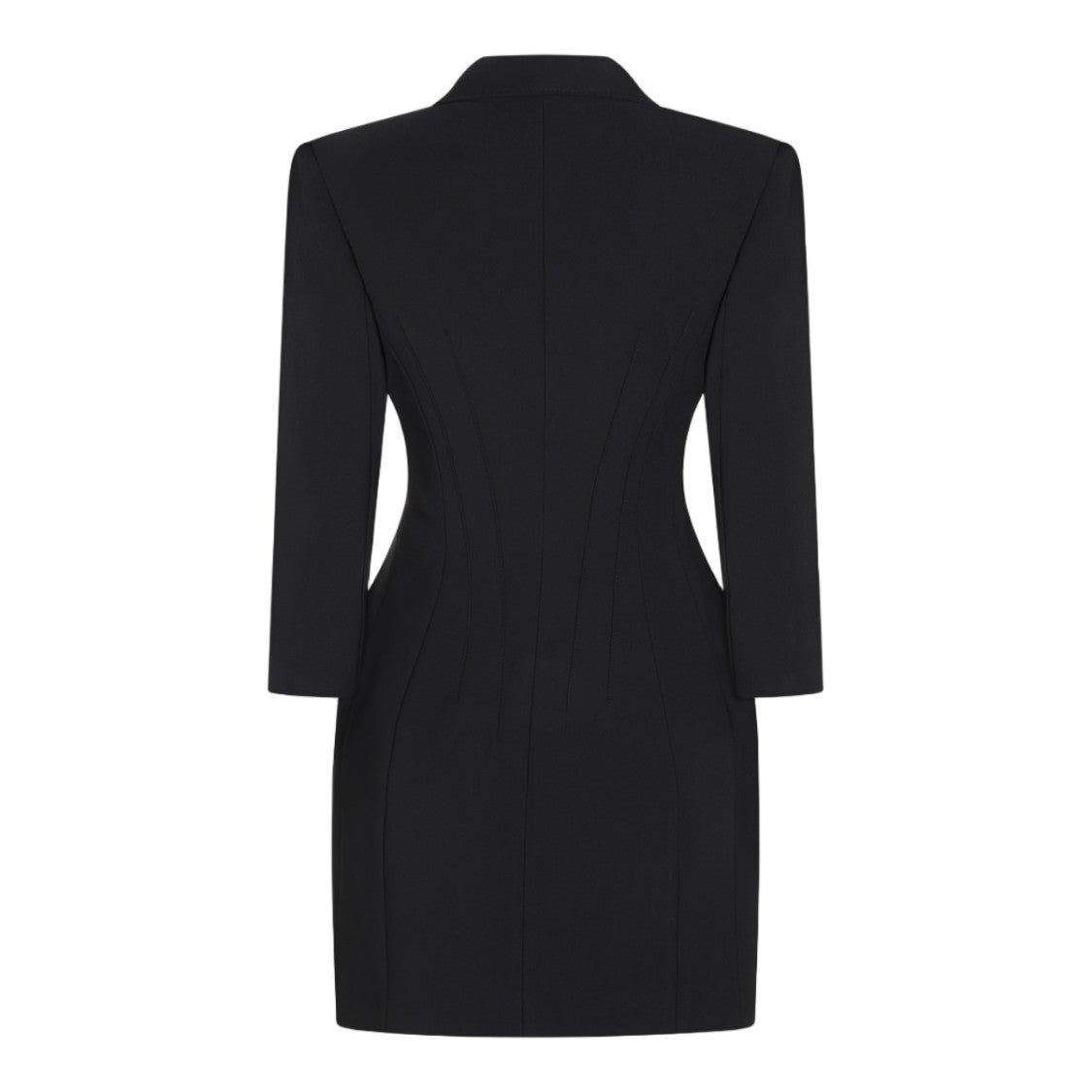 Elisabetta Franchi Tailored Blazer-Style Mini Dress With Double-Breasted Front