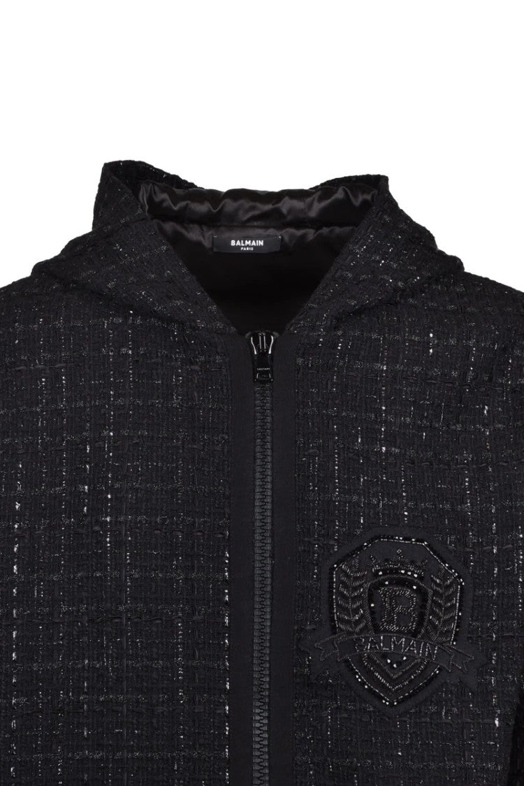 Balmain Bouclé Jacket - Black