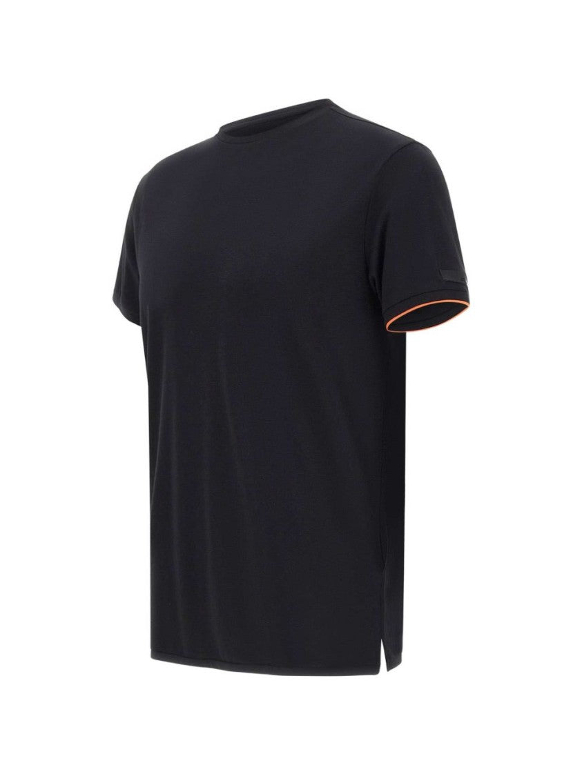 Rrd Black Short-Sleeved Orange Trim T-Shirt