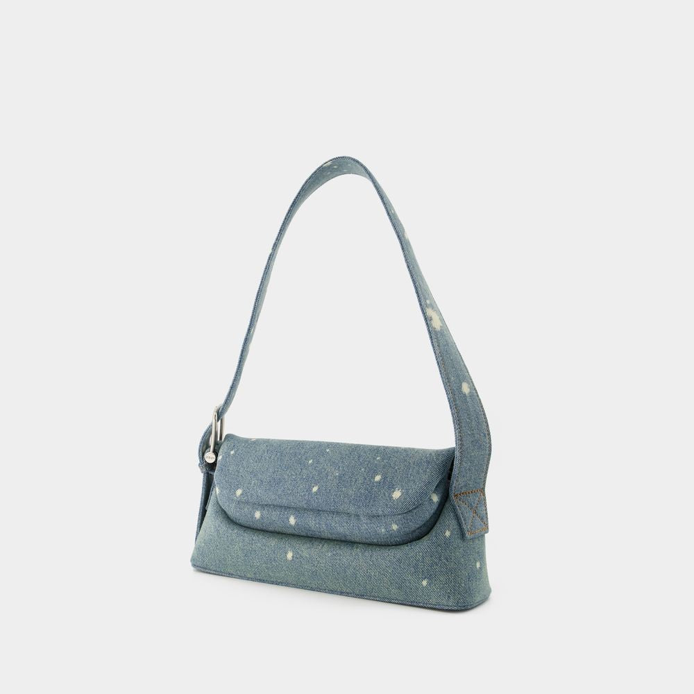 Osoi Folder Brot Shoulder Bag - Cotton - Blue