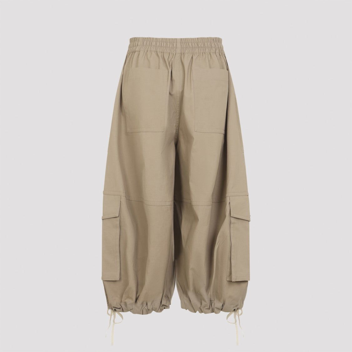 Co Utility-Inspired Wide-Leg Trousers With Adjustable Drawstring And Cargo Pockets