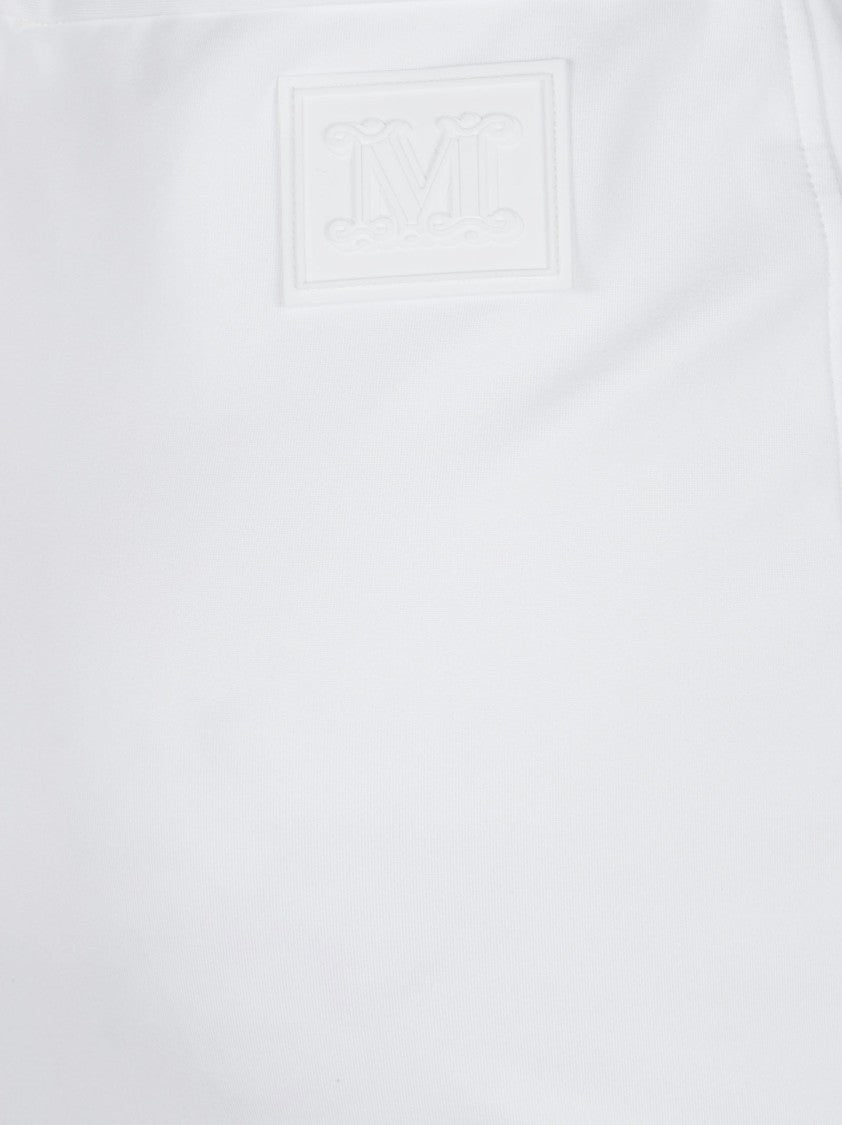 Max Mara Knee-Length Pencil Skirt With Embossed Logo