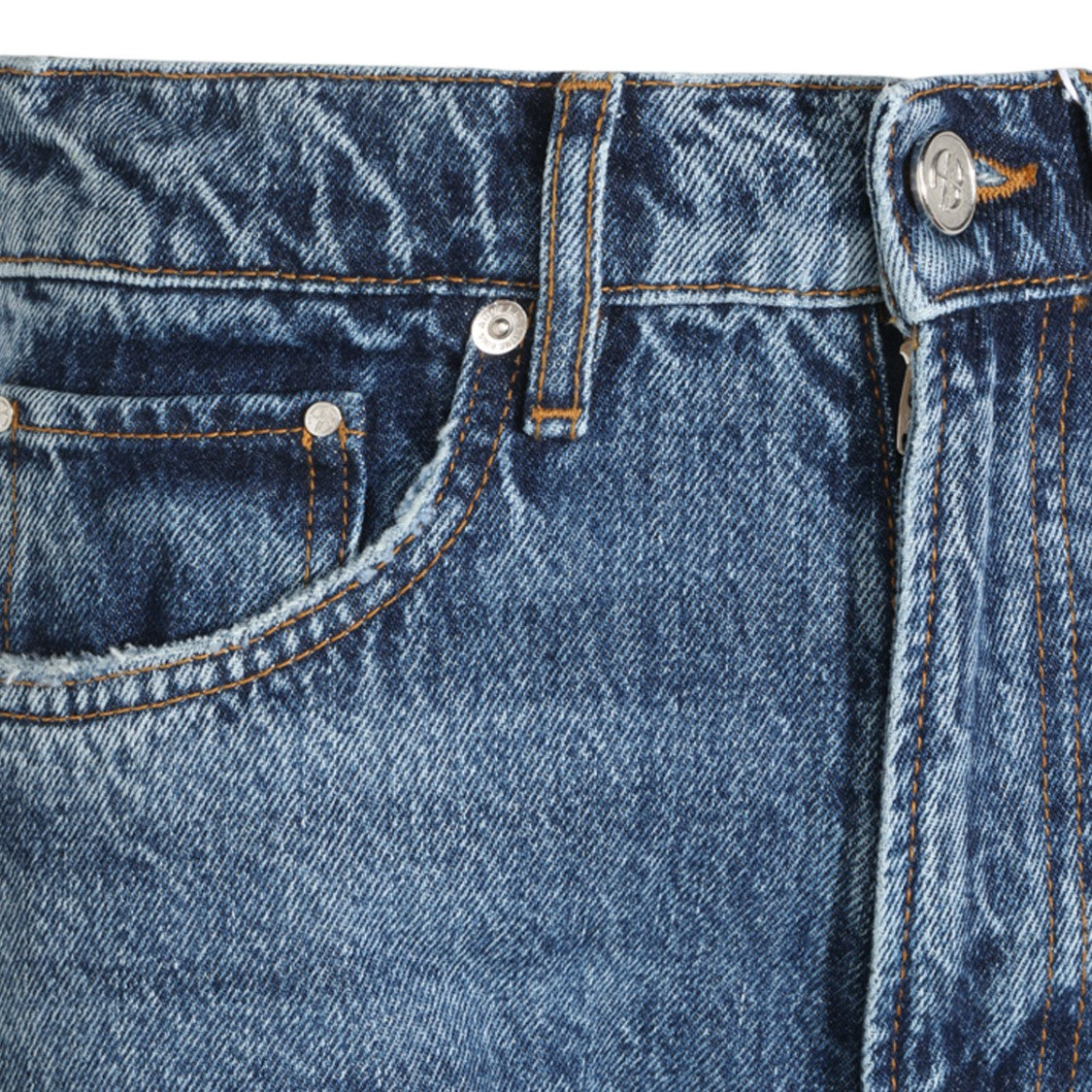 Anine Bing Straight-Leg Jeans With High Waist