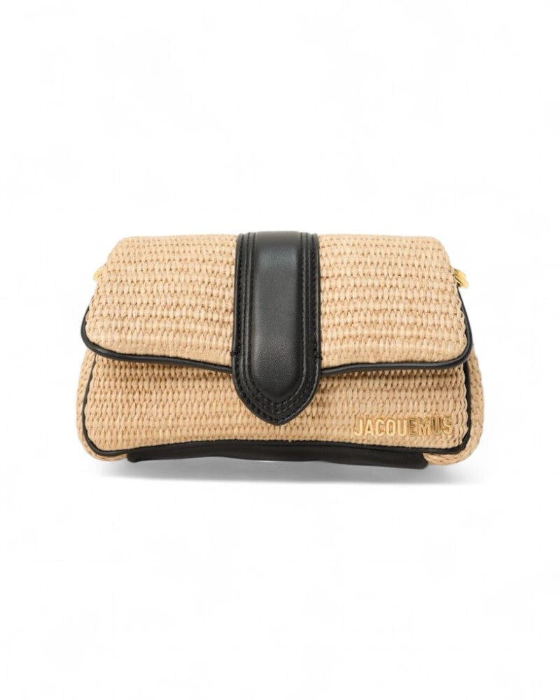 Jacquemus Le Petit Bambimou Black Raffia