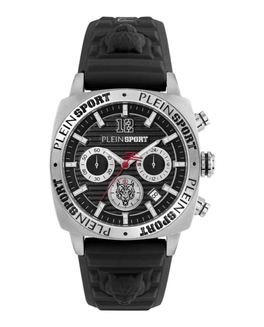 Plein Sport Wildcat Chronograph Watch With Guilloche Dial
